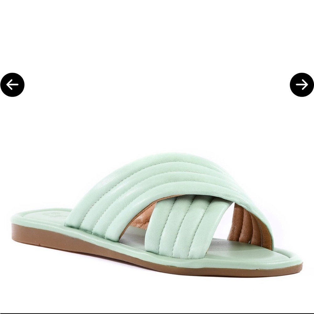 Seychelles Word for Word sandals Cucumber Green Mint NEW 8.5 - Picture 2 of 9